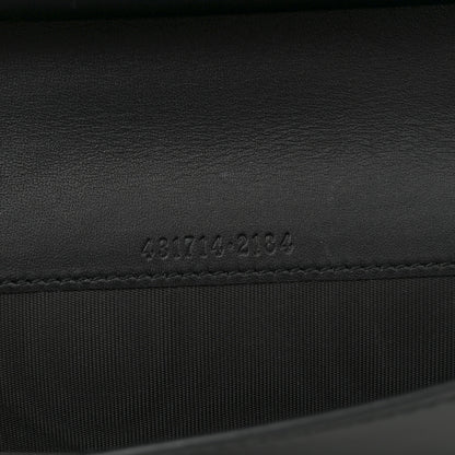 Gucci GG Supreme Monogram Top Handle Zip Around Wallet Black 7 of 11