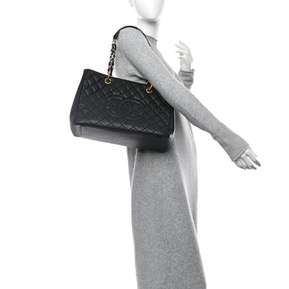 Chanel Caviar Quilted Grand Shopping Tote GST Black 2 of 12