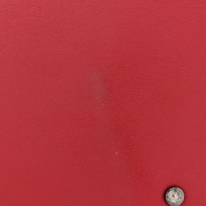 Chanel Shiny Sheepskin Quilted Medium Shopping Tote Red 13 of 17