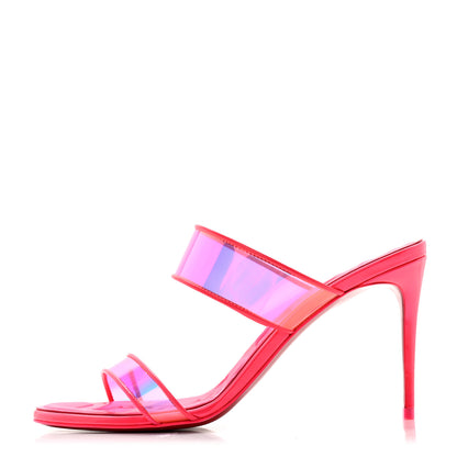 Christian Louboutin PVC Just Loubi 85 Sandals 39 Fluo Pink 1 of 9