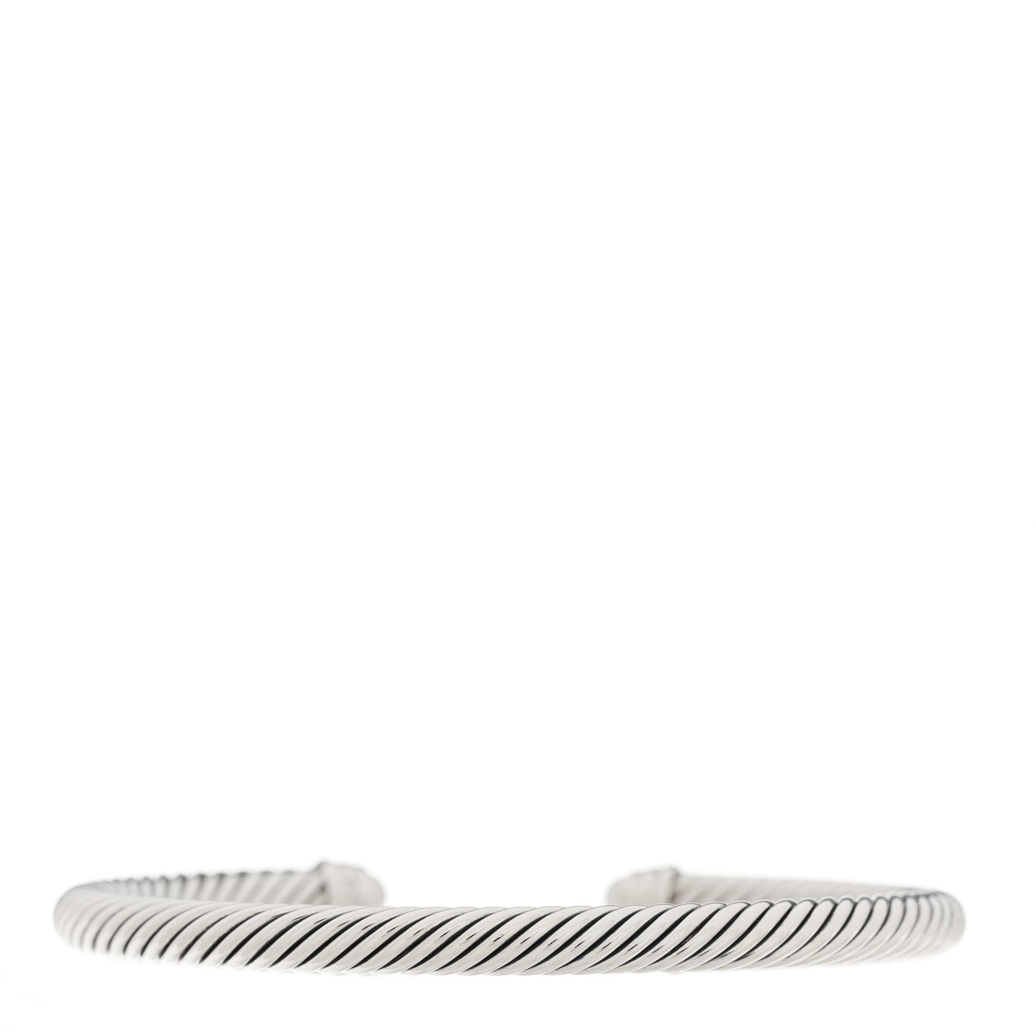 David Yurman Sterling Silver Diamond Pearl 5mm Cable Classics Bracelet 2 of 4