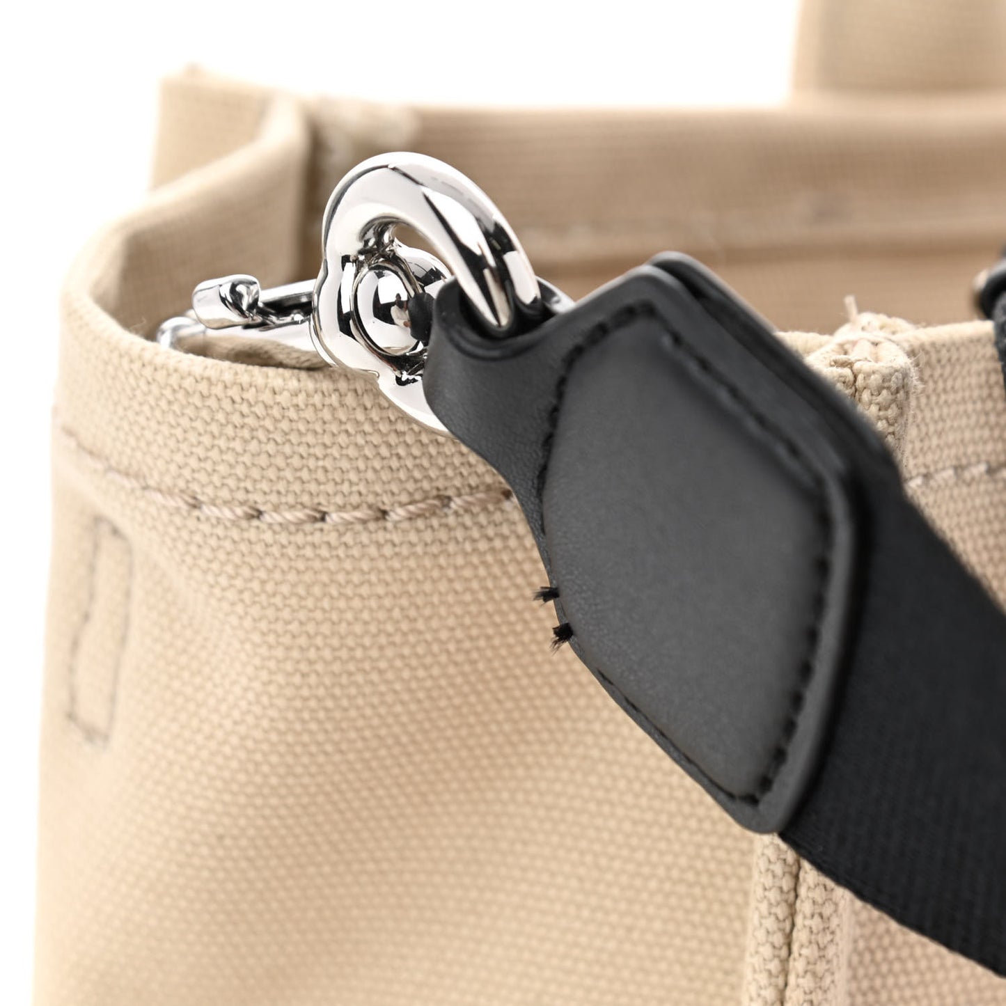 Cotton Canvas Medium The Traveler Tote Bag Beige