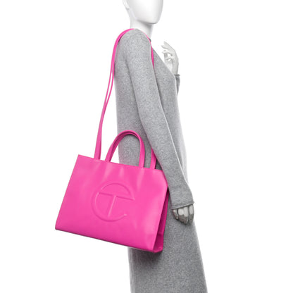 Telfar Vegan Leather Medium Shopping Bag Azalea 3 of 12
