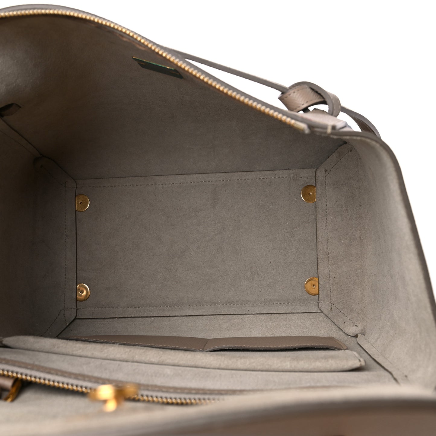 Grained Calfskin Mini Belt Bag Light Taupe