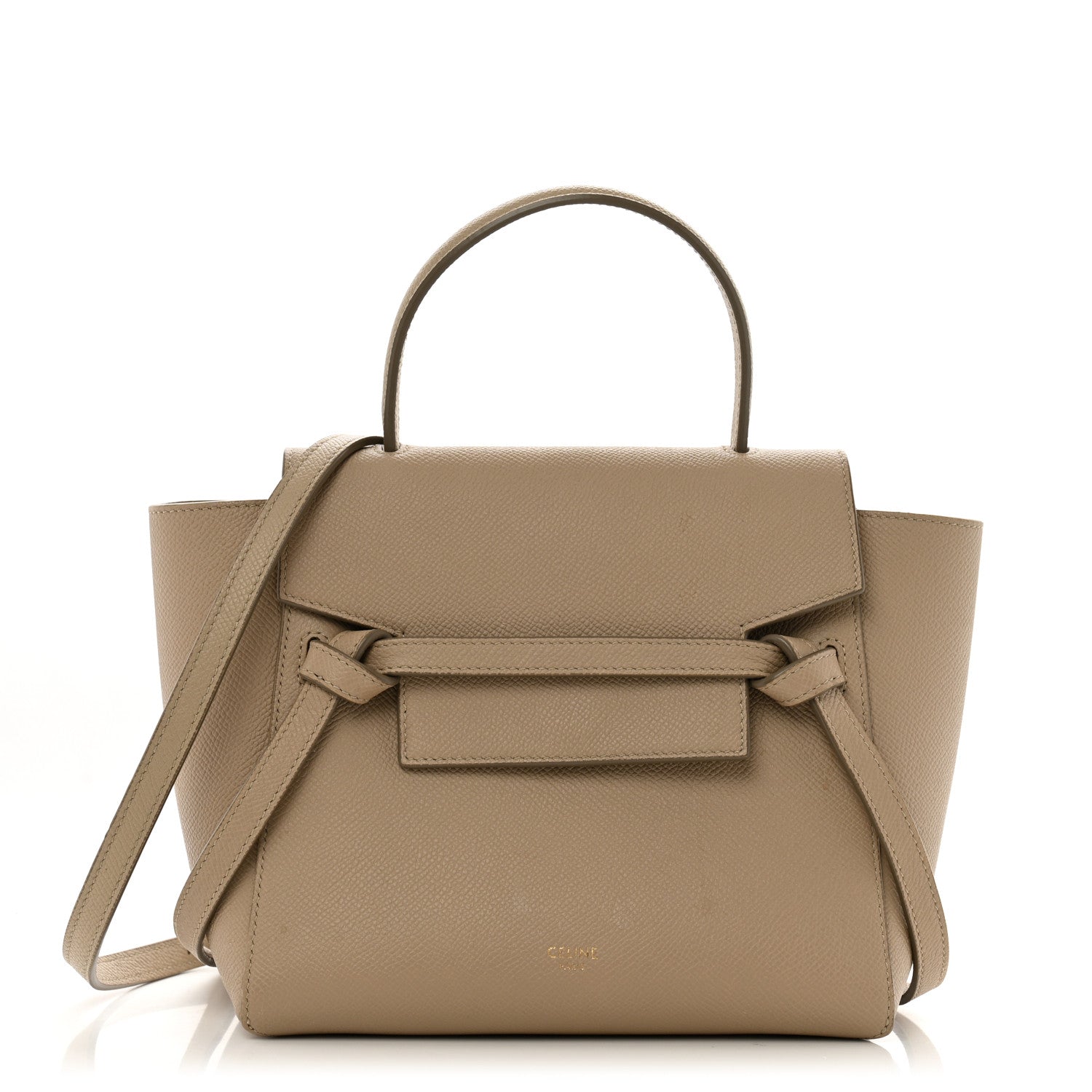 Celine Grained Calfskin Nano Belt Bag Light Taupe 1 of 15