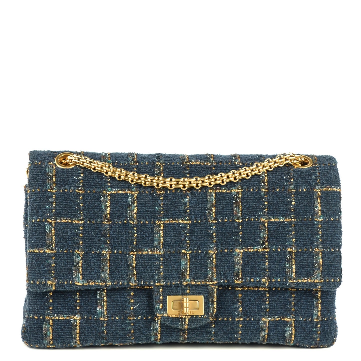 Fantasy Tweed 2.55 Reissue 226 Flap Blue