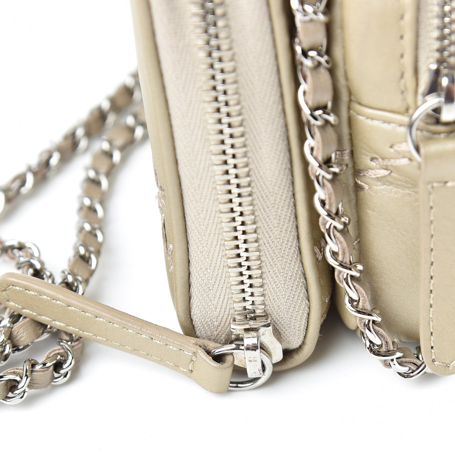 Chanel Metallic Lambskin Stitched New Mini Flap Gold 11 of 13
