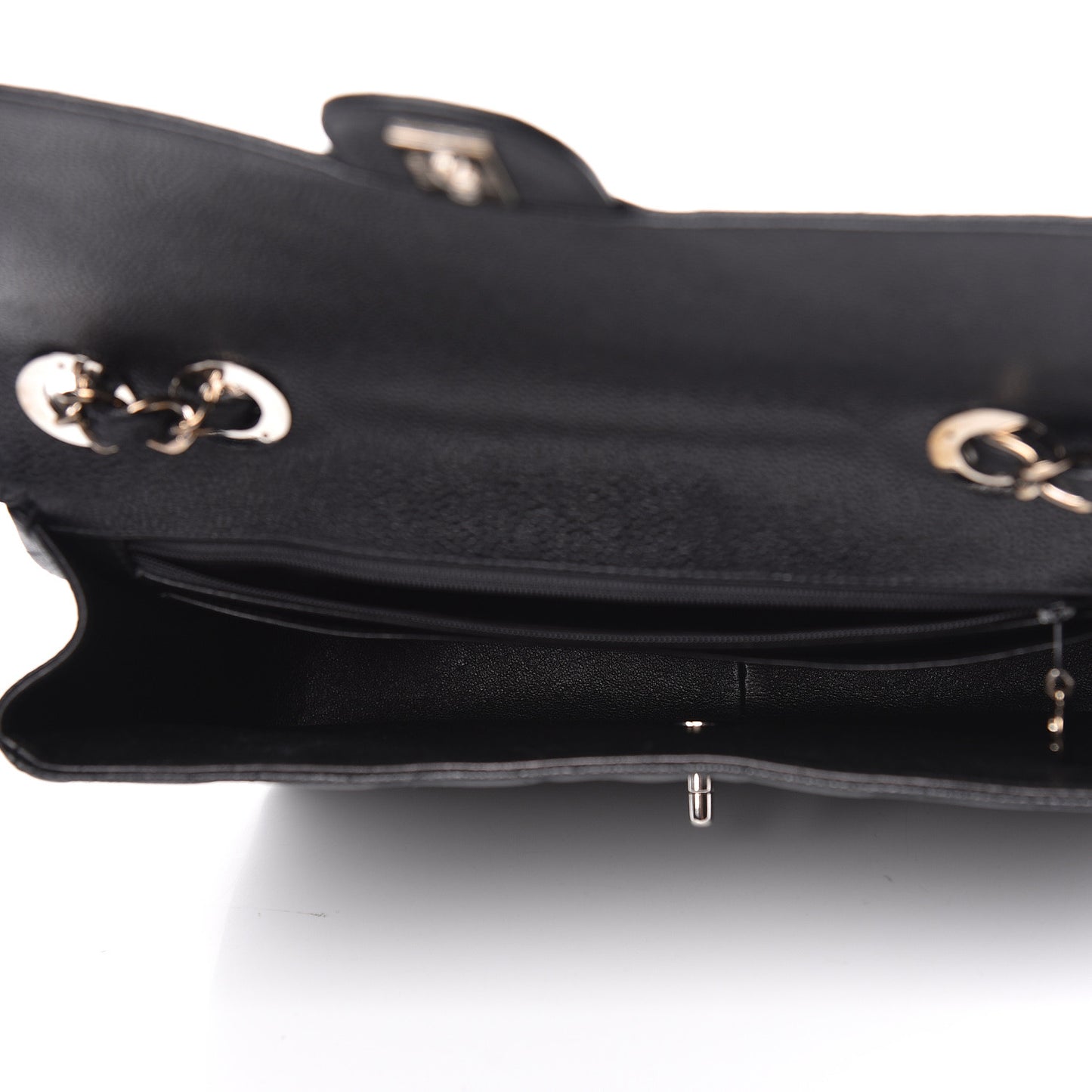 Caviar Quilted Jumbo Single Flap Black