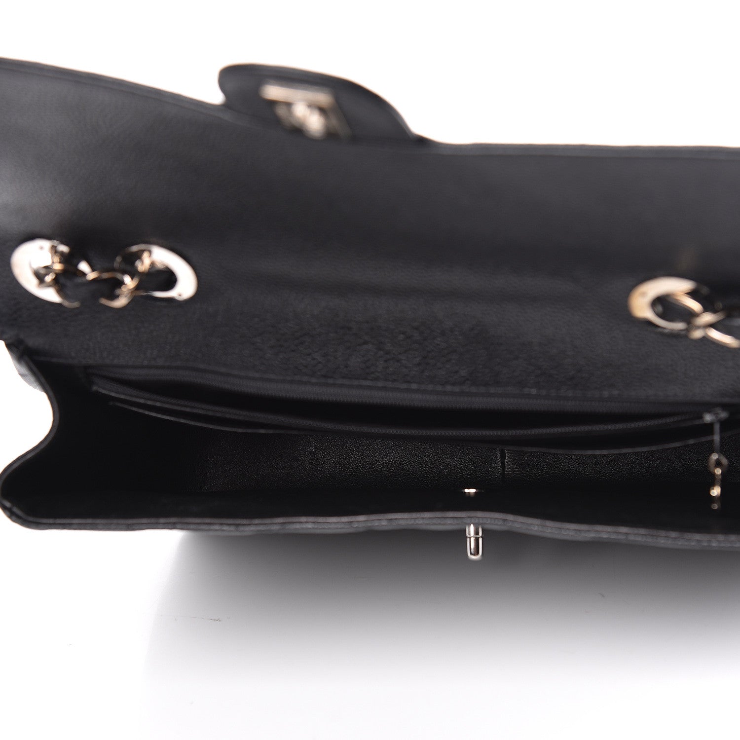 Chanel Caviar Quilted Jumbo Single Flap Black 5 of 12