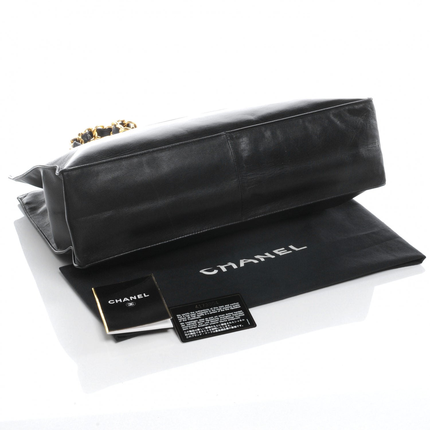 Chanel Lambskin Jumbo Shoulder Bag Black 4 of 7