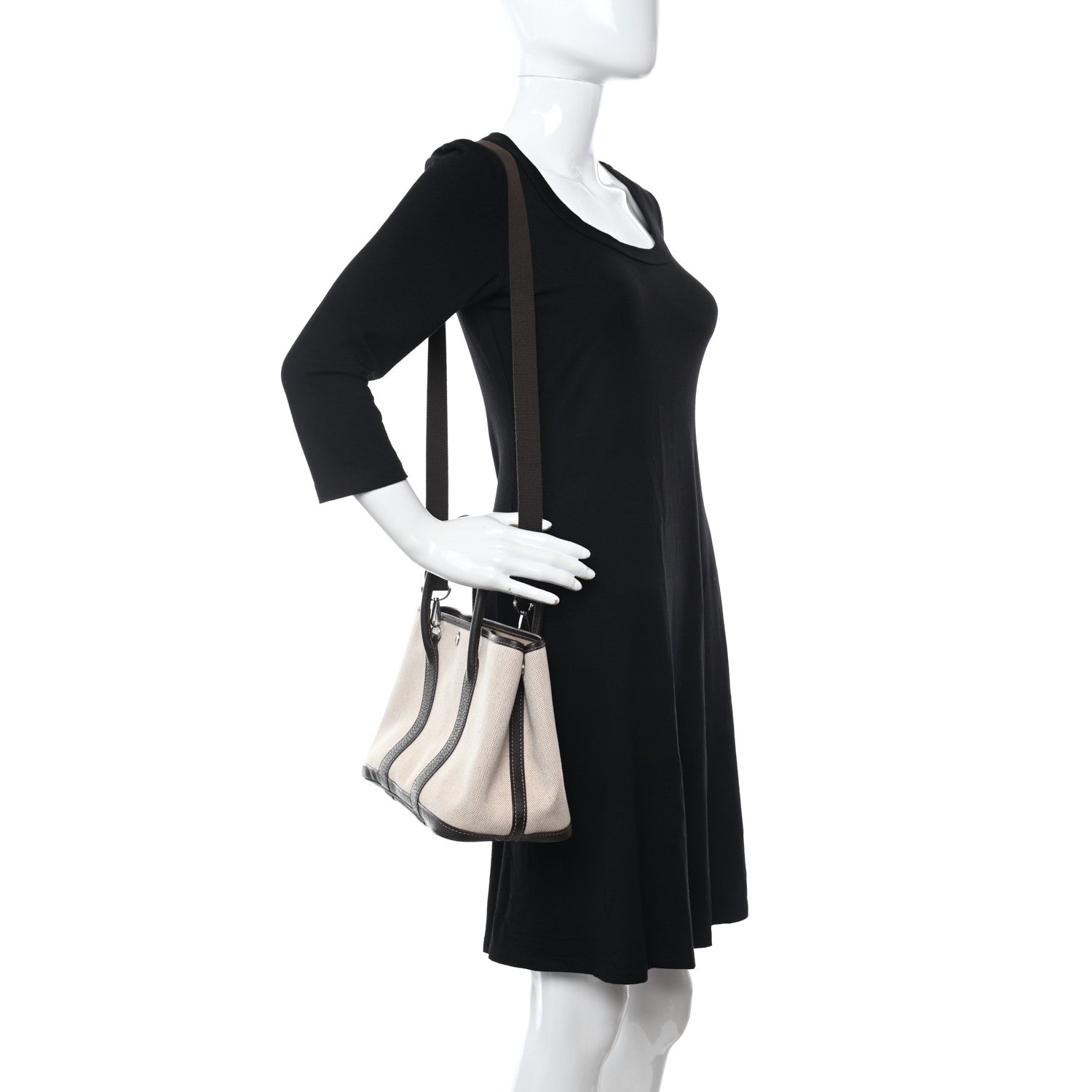Hermes Buffle Skipper Toile Garden Party 30 TPM Marron Fonce 2 of 10