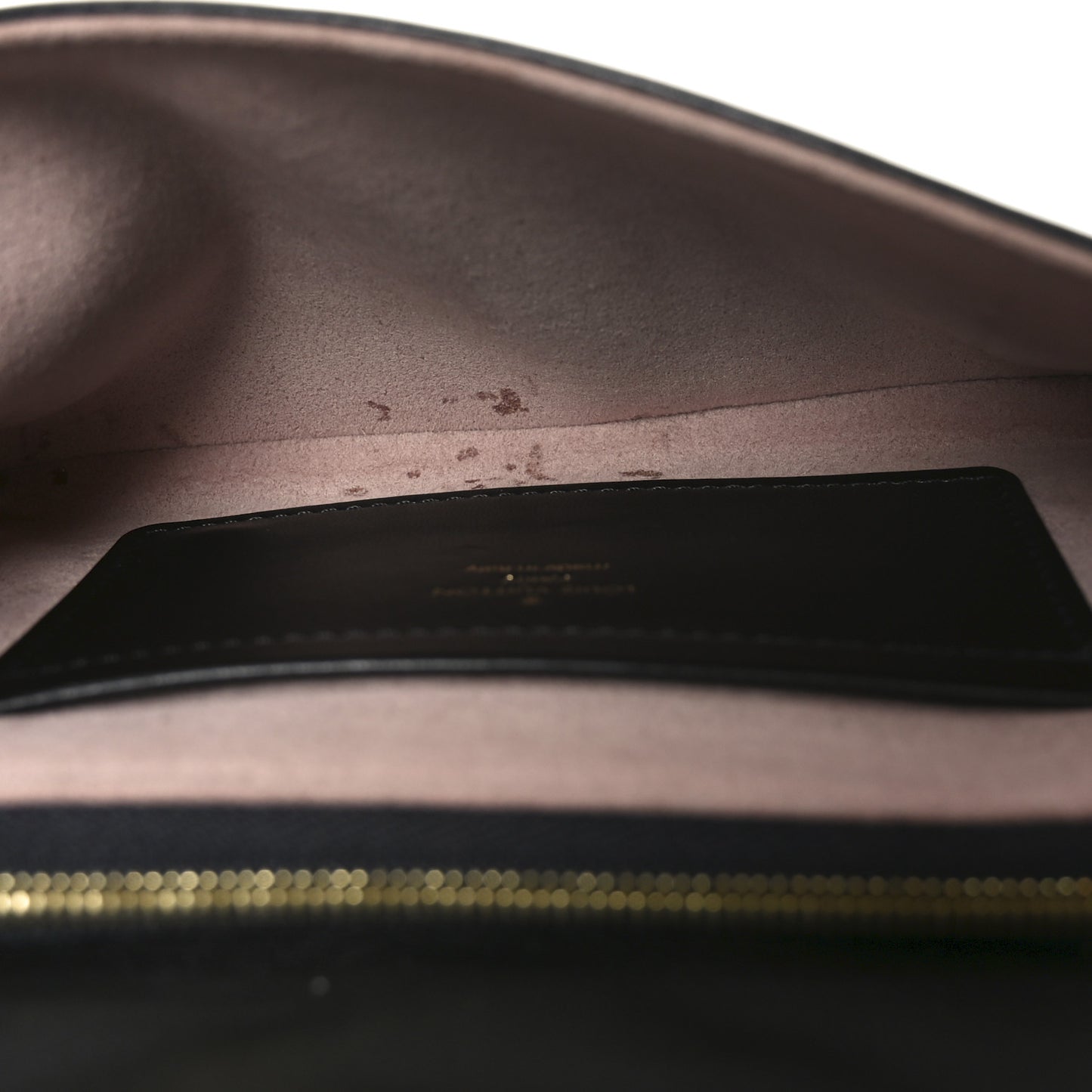 Lambskin Embossed Monogram Pochette Coussin Black