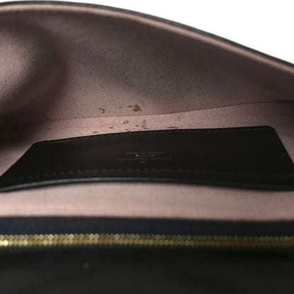 Louis Vuitton Lambskin Embossed Monogram Pochette Coussin Black 5 of 10