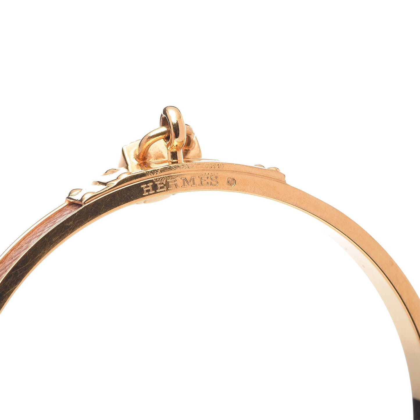 Courchevel Kelly Lock Cadena Bracelet Tabac Camel