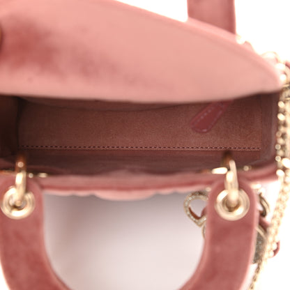 Christian Dior Velvet Mini Lady Dior Pink 5 of 9