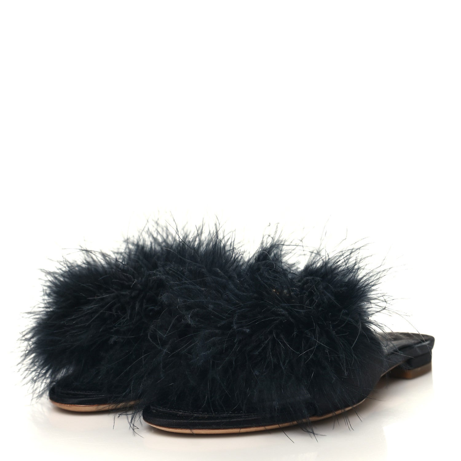 Louis Vuitton Fur Crystal LV Marilyn Mule 36 Black 3 of 9