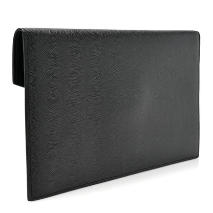 Saint Laurent Grain De Poudre Uptown Pouch Black 3 of 8