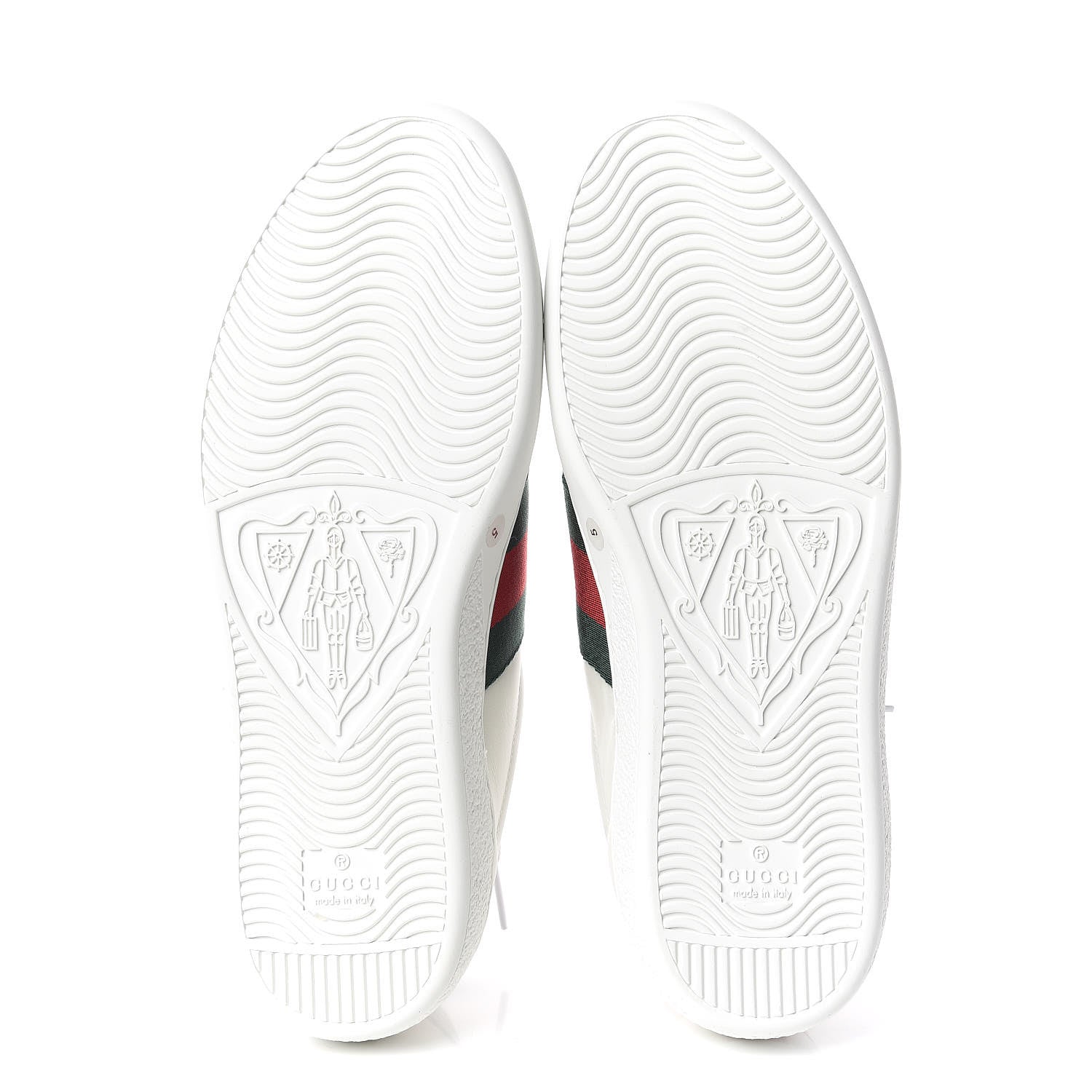 Gucci Calfskin Ayers Kingsnake Embroidered Mens Ace Sneakers 5 Green Red 5 of 9