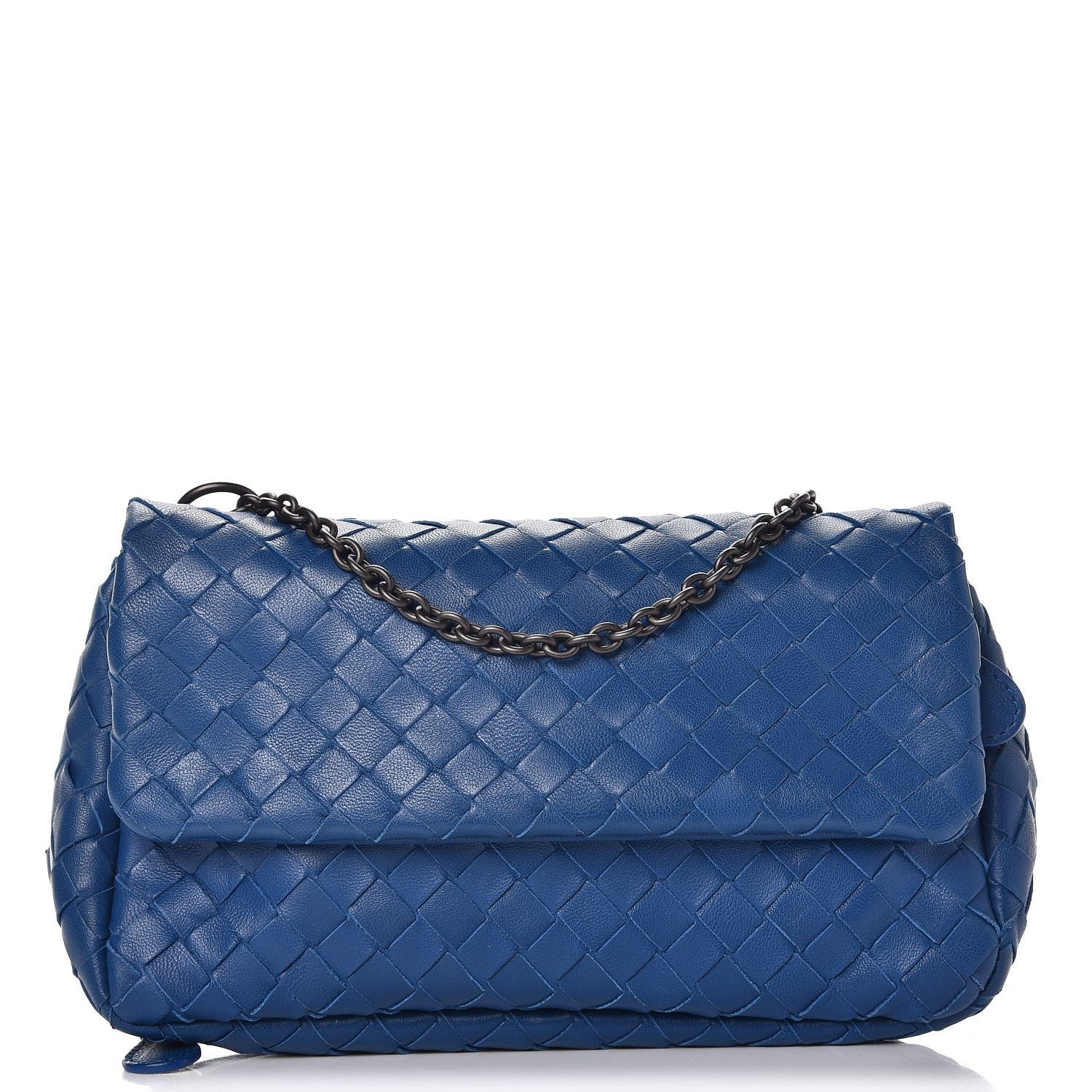 Bottega Veneta Nappa Intrecciato Small Chain Crossbody Bleuette 1 of 8