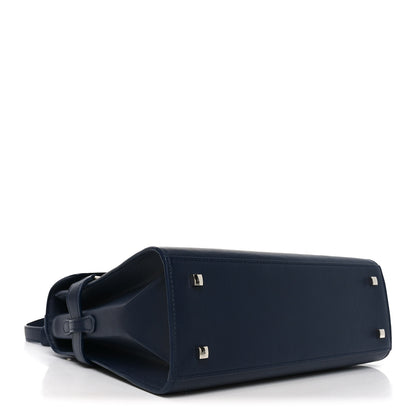 Delvaux Calfskin MM Tempete Satchel Navy 3 of 9
