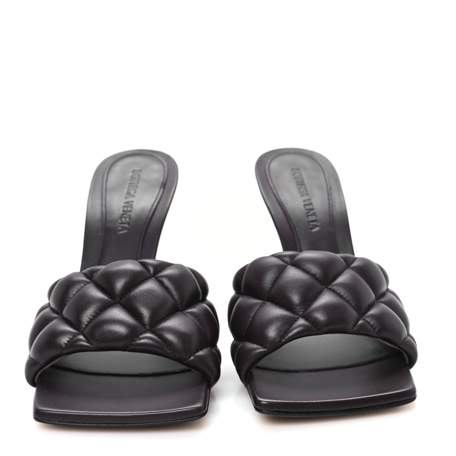 Bottega Veneta Nappa Matelasse Padded Mule Sandals 36.5 Chocolate Spread 3 of 9