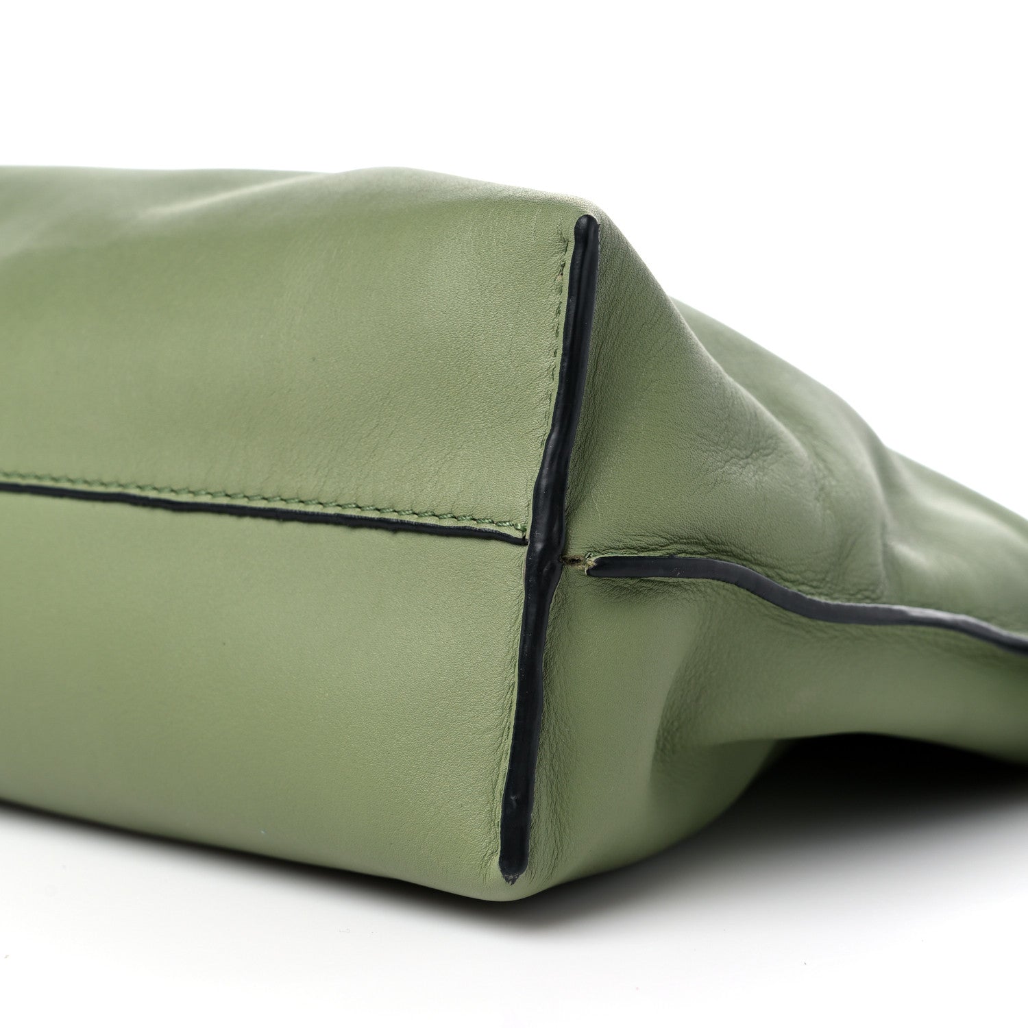 Loewe Calfskin Small Flamenco Knot Bag Avocado Green 8 of 9