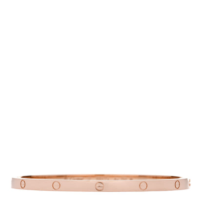 Cartier 18K Pink Gold Small LOVE Bracelet 17 1 of 9