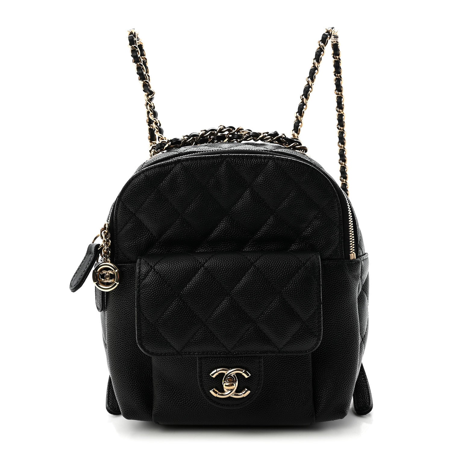 Chanel Caviar Quilted Small CC Day Backpack Black 1 of 10