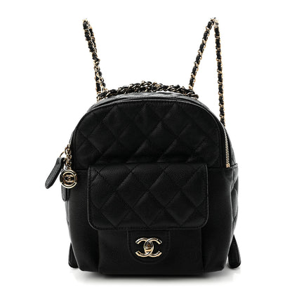 Chanel Caviar Quilted Small CC Day Backpack Black 1 of 10
