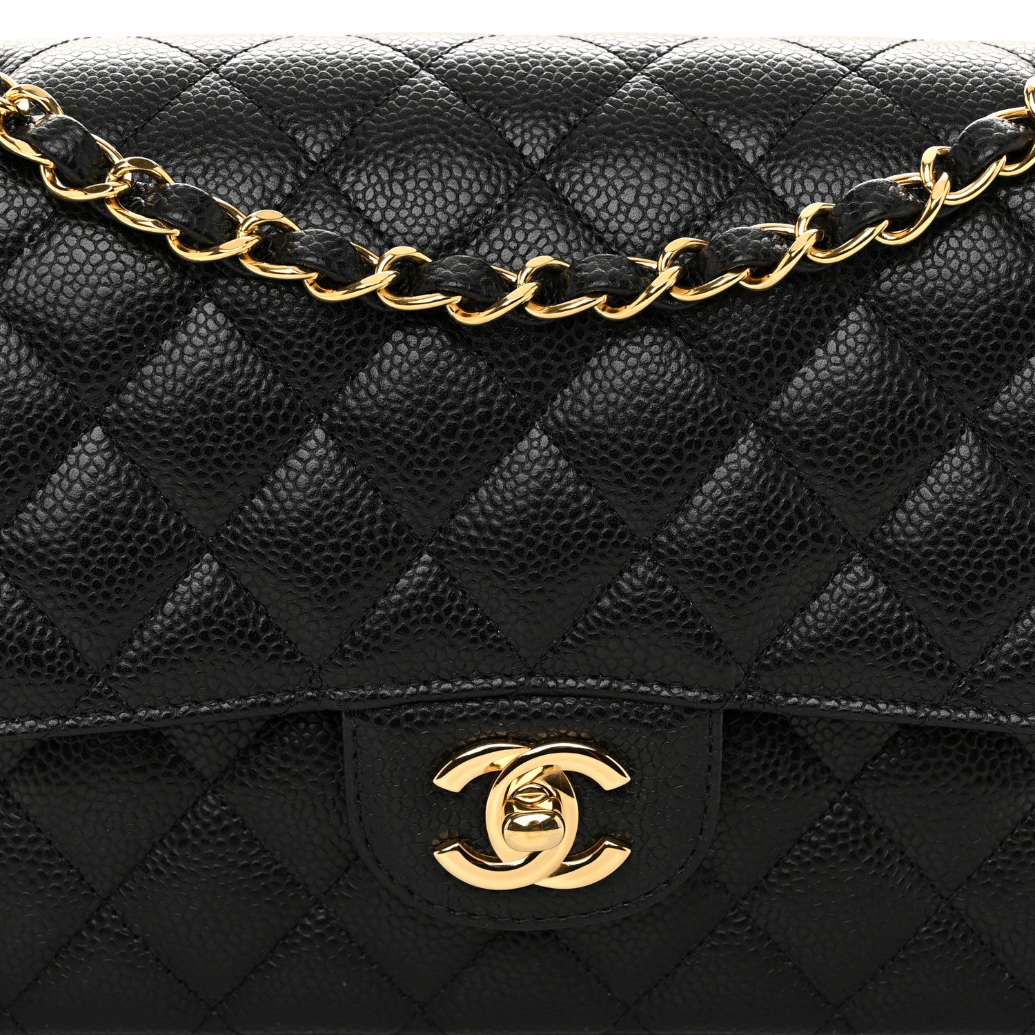 Chanel Caviar Quilted Medium Double Flap Black 8 of 11