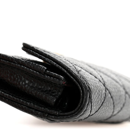 Chanel Caviar Quilted Flap Card Holder Wallet Black 11 of 12