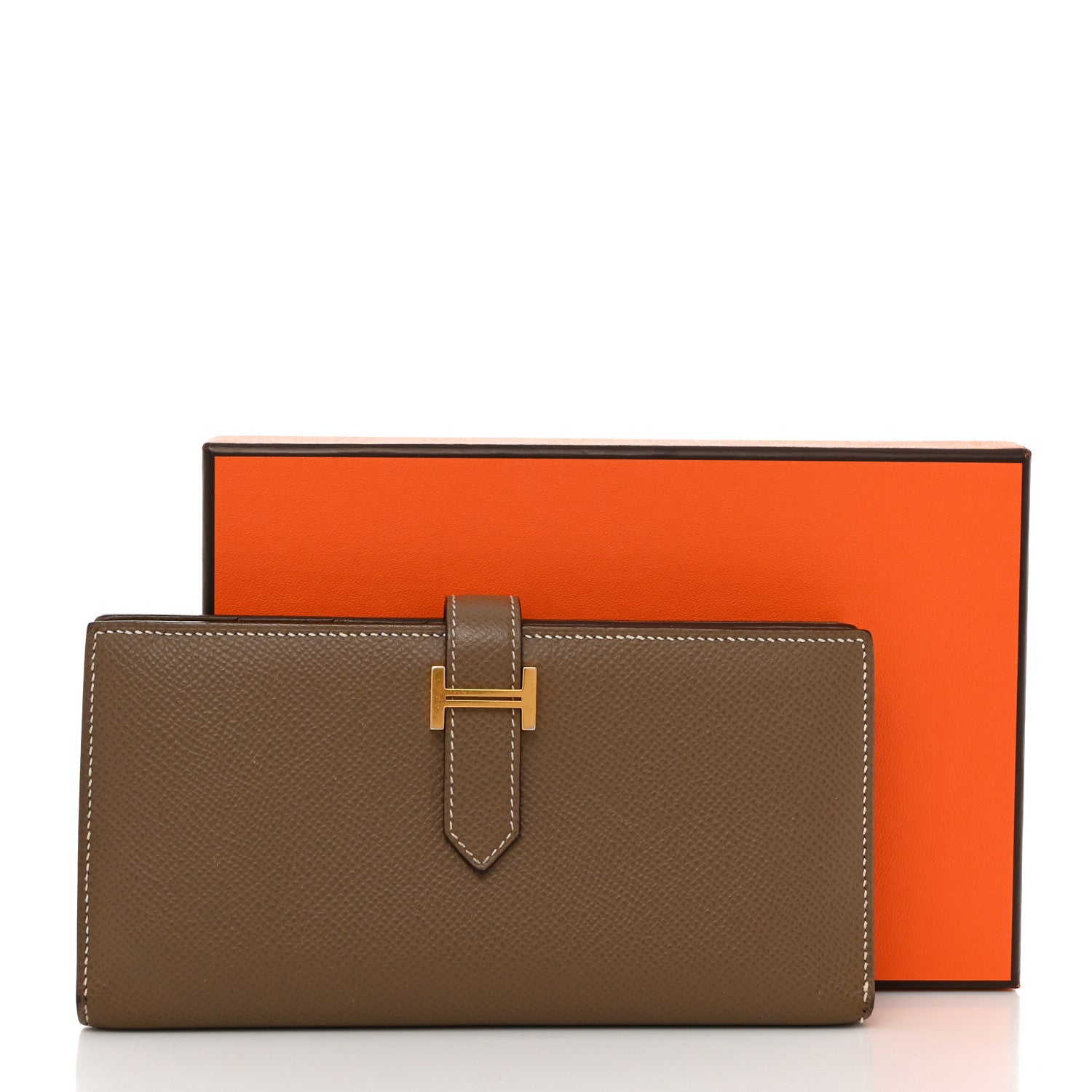 Hermes Epsom Bearn Gusset Wallet Etoupe 8 of 8
