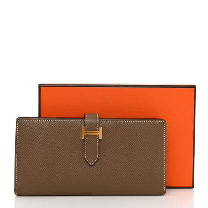 Hermes Epsom Bearn Gusset Wallet Etoupe 8 of 8