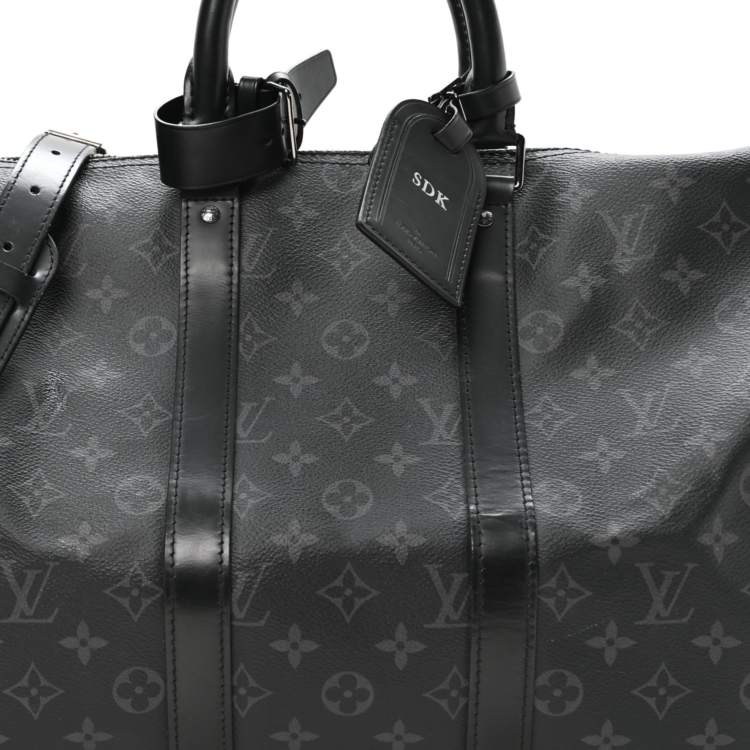 Louis Vuitton Monogram Eclipse Keepall Bandouliere 45 8 of 10