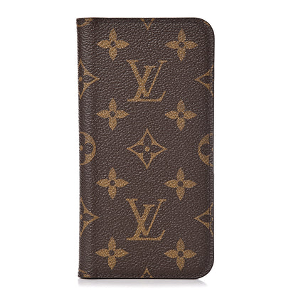 Louis Vuitton Monogram iPhone X Folio Case 1 of 6