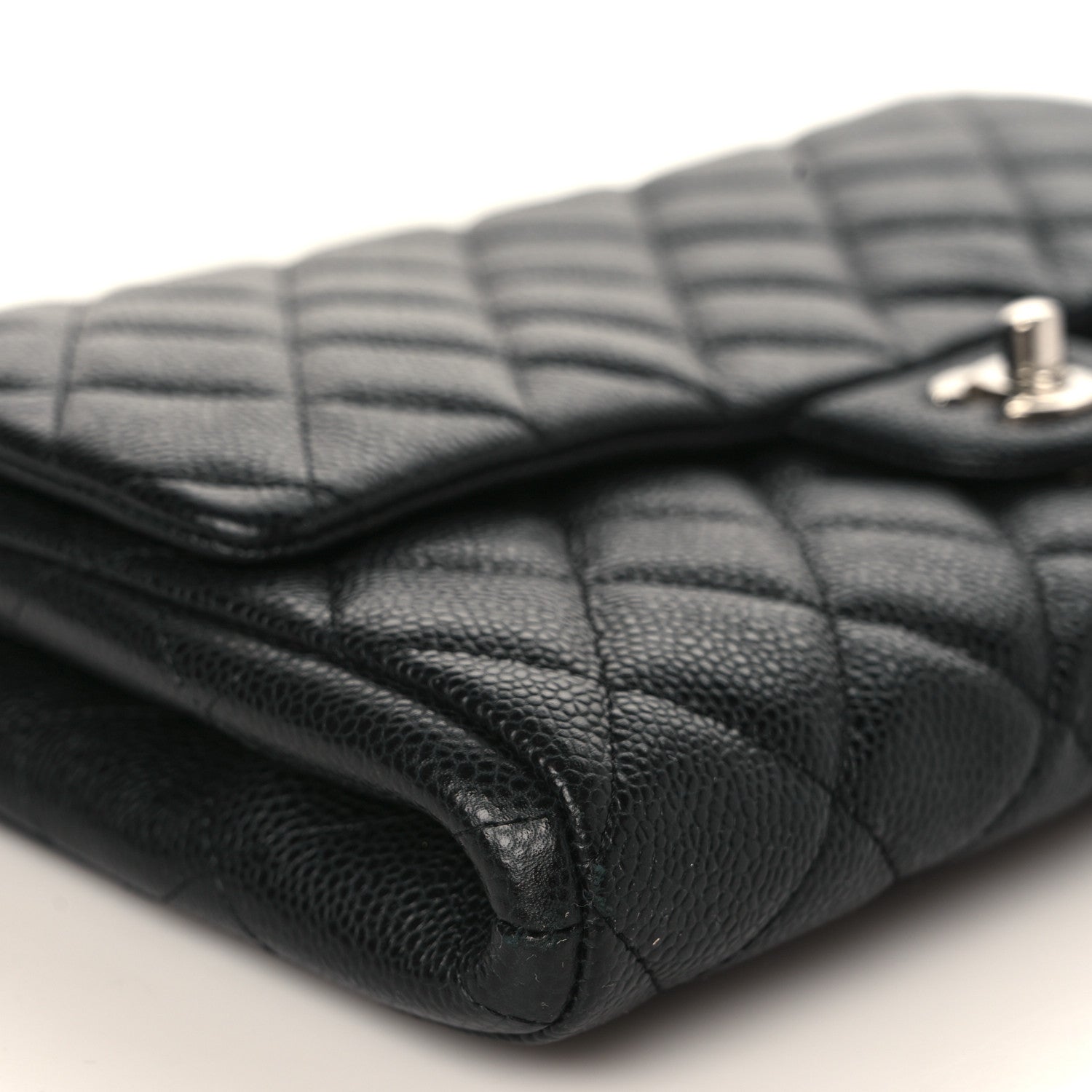 Chanel Caviar Quilted Clutch With Chain Flap Black 8 of 9