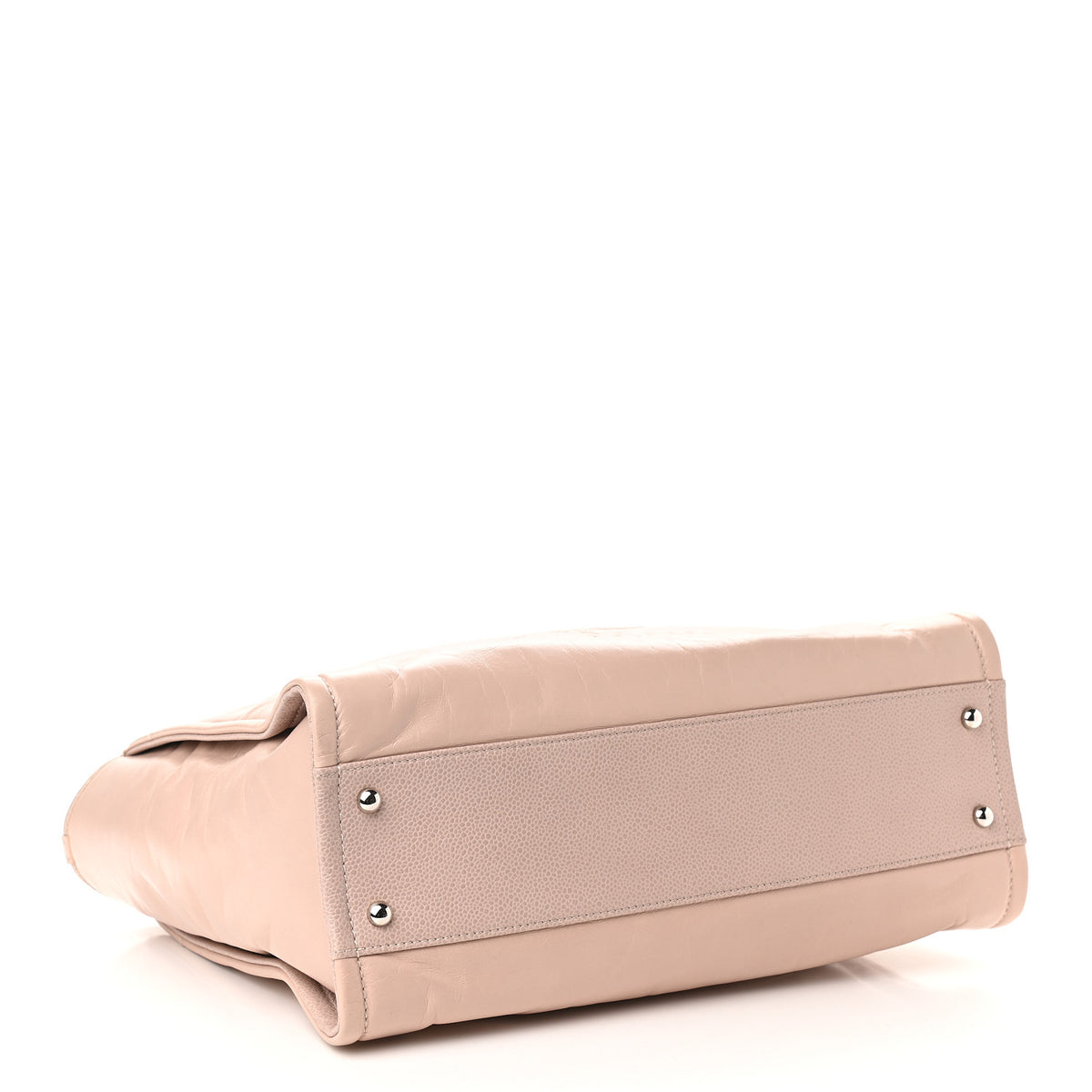 Chanel Glazed Calfskin Small Deauville Tote Light Pink 4 of 11