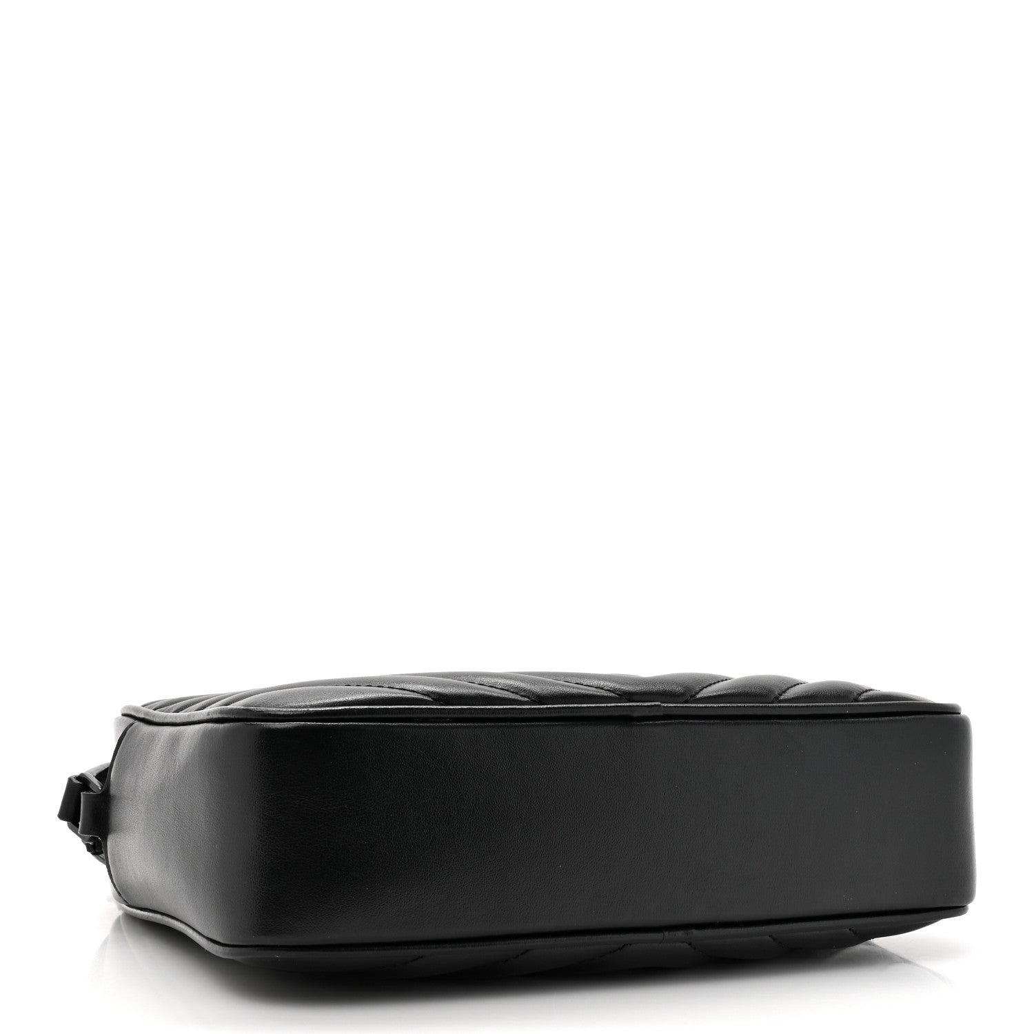 Saint Laurent Calfskin Matelasse Monogram Monochrome Lou Camera Bag Black 4 of 13