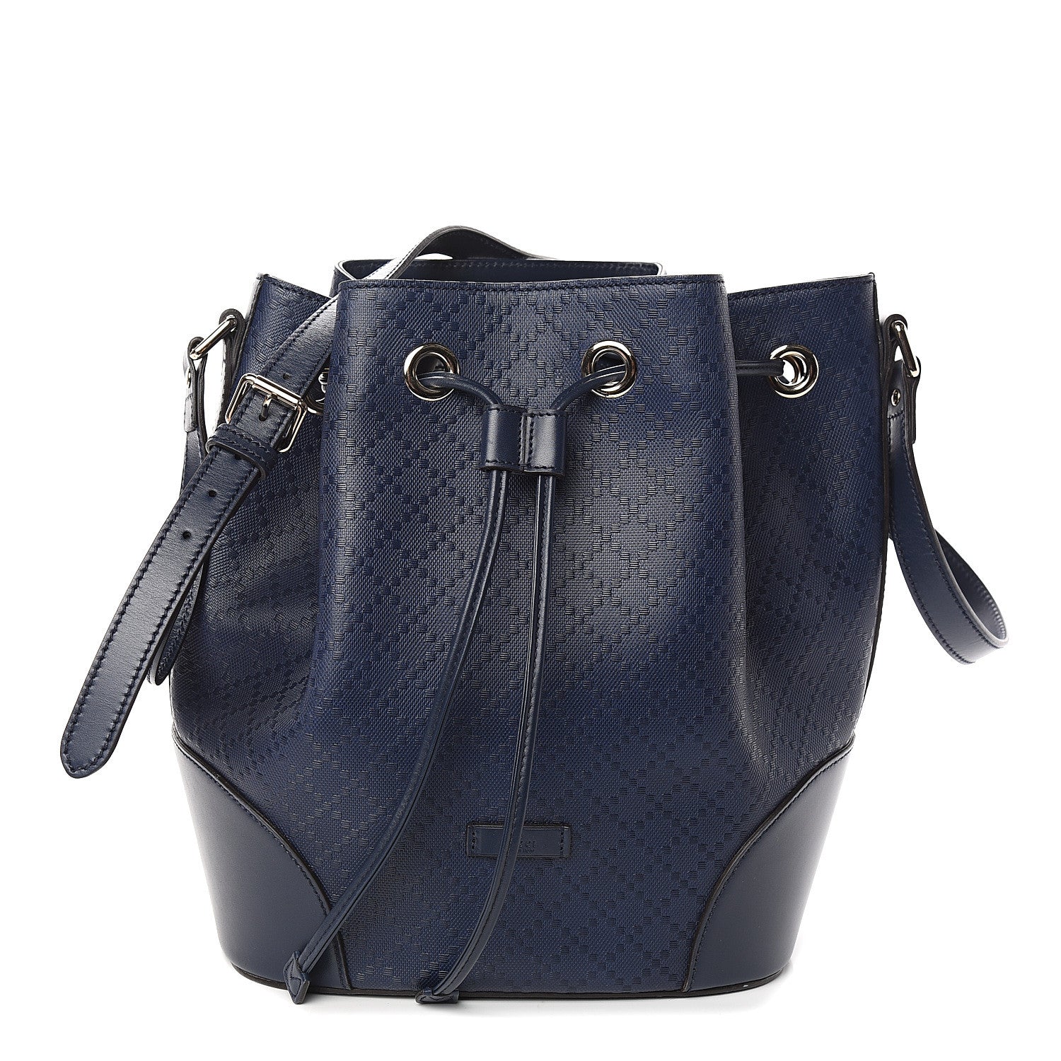 Gucci Hilary Lux Bright Diamante Medium Bucket Bag Classic Marine 1 of 9