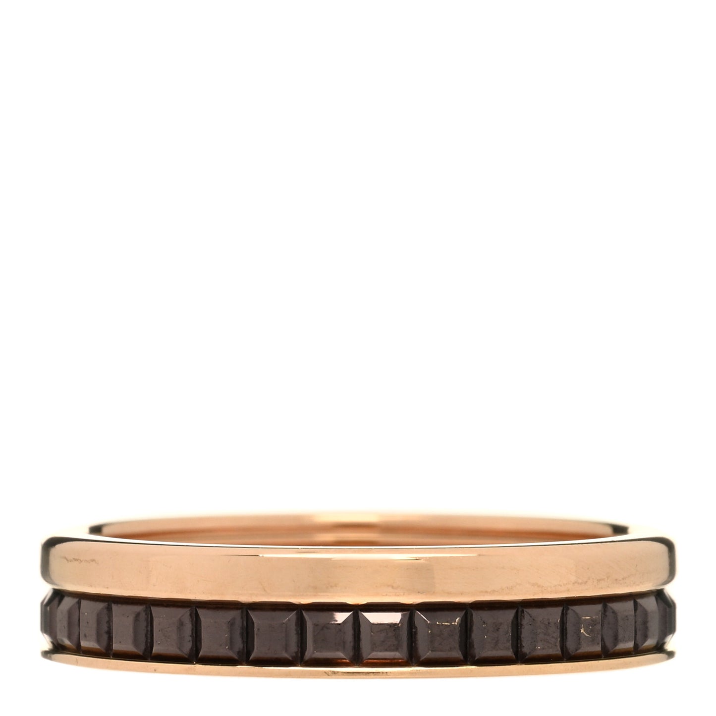 18K Pink Gold PVD Quatre Classique Wedding Band Ring 50 5.25
