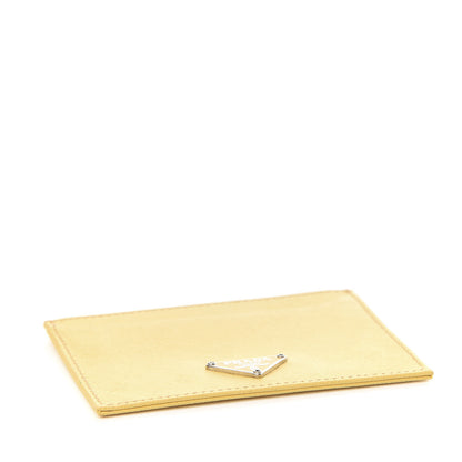 Prada Saffiano Triangle Card Holder Ginestra 4 of 7