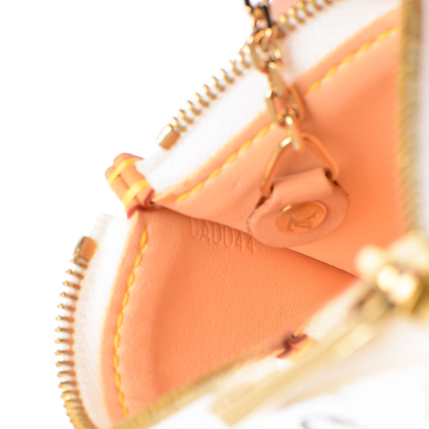 Monogram Multicolor Key Pouch White