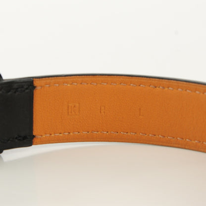 Hermes Hunter Cowhide Etriviere Double Tour Bracelet L Black 6 of 9