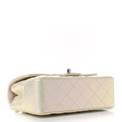Chanel Iridescent Lambskin Quilted Mini Rectangular Flap Ivory 4 of 9