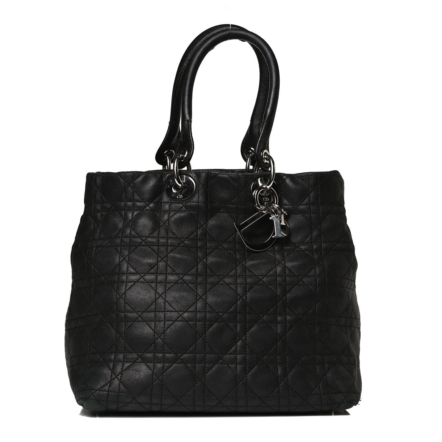 Christian Dior Lambskin Cannage Medium Soft Lady Dior Black 1 of 10