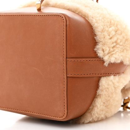 Saint Laurent Shearling Calfskin Small Emmanuelle Bucket Bag Natural Beige Brick 10 of 13