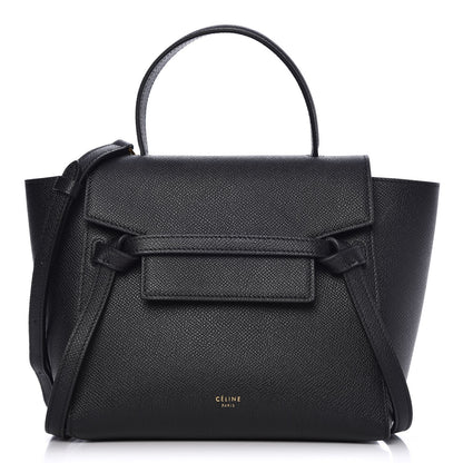 Celine Grained Calfskin Nano Belt Bag Black 1 of 6