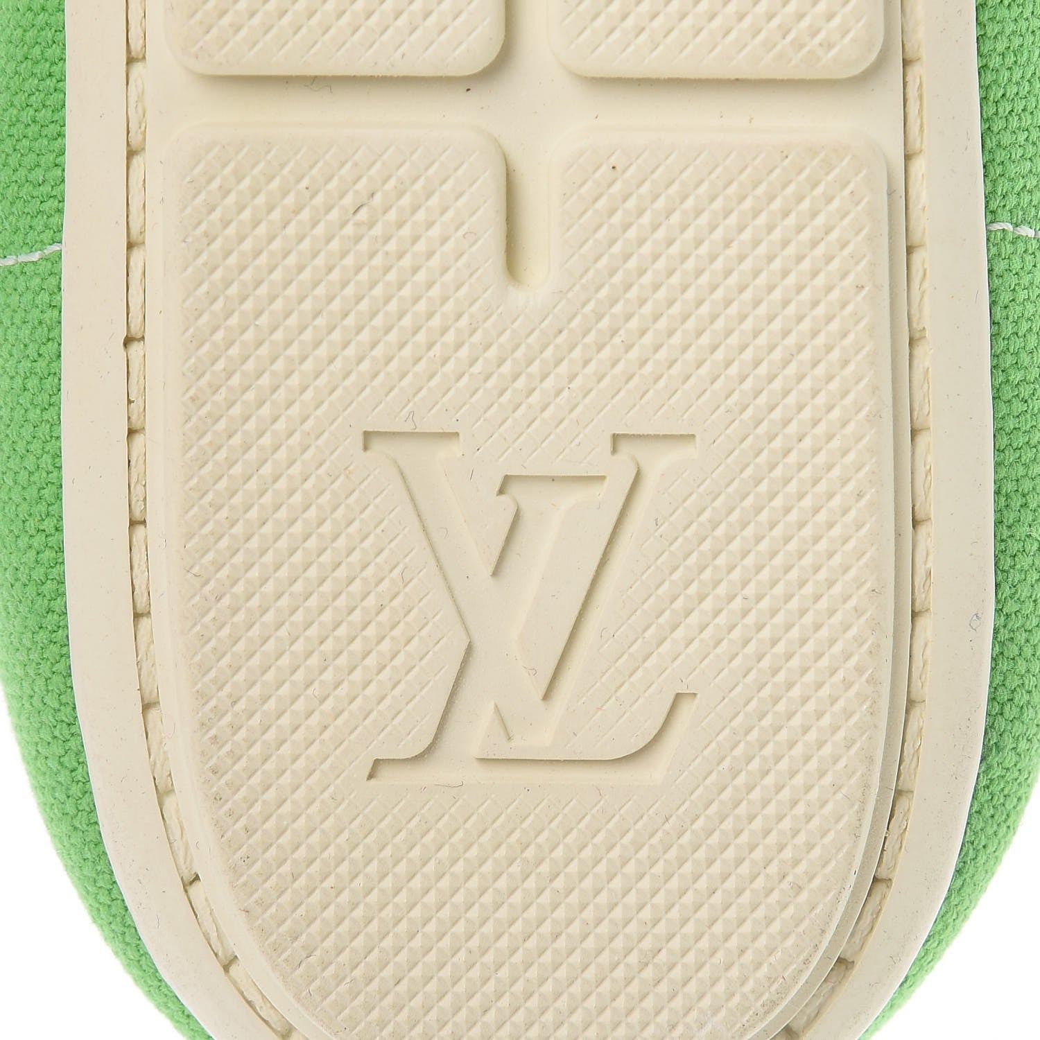 Louis Vuitton Canvas Calfskin Sneakers 38 Green 8 of 14