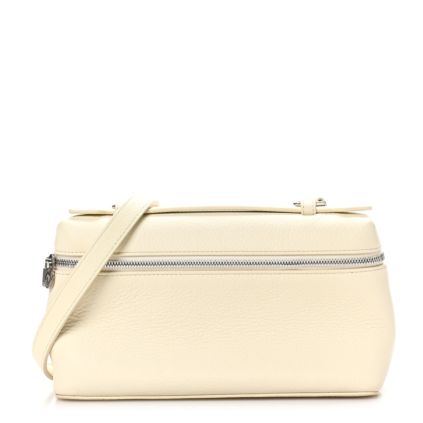 Grained Calfskin L19 Extra Pocket Pouch Whisper White