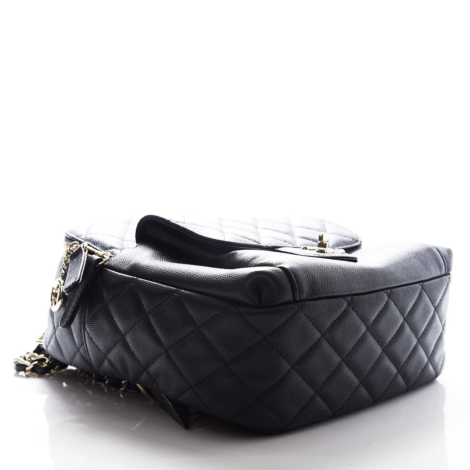 Chanel Caviar Quilted Medium Zip Around Backpack Black 3 of 10